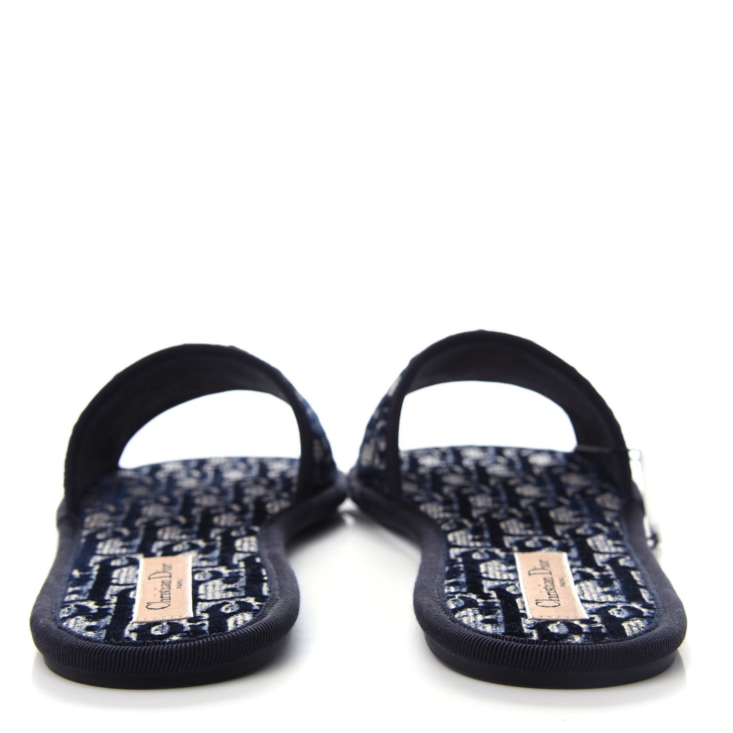 Velvet Oblique Chez Moi Sandal 39.5 Deep Blue