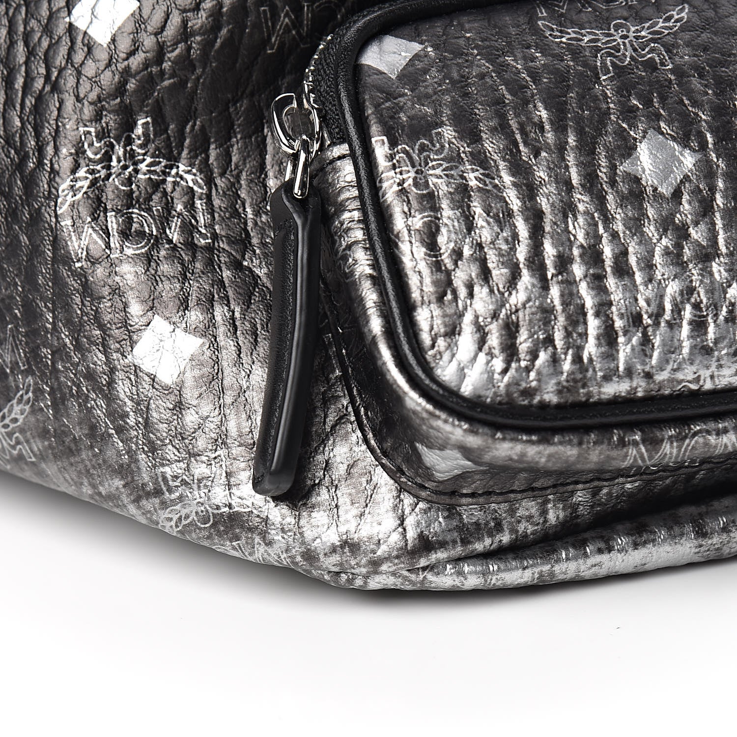 MCM Gradation Visetos Medium Belt Bag Silver 7 of 9