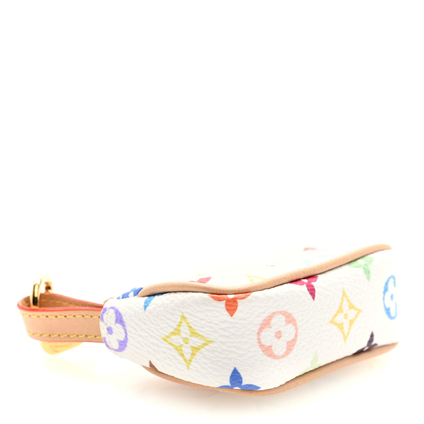 LV x TM Monogram Multicolor Micro Pochette White White