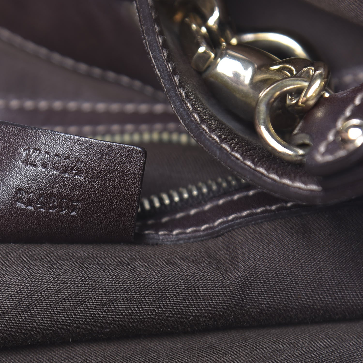 Gucci Monogram Large Wave Hobo Dark Brown 7 of 15
