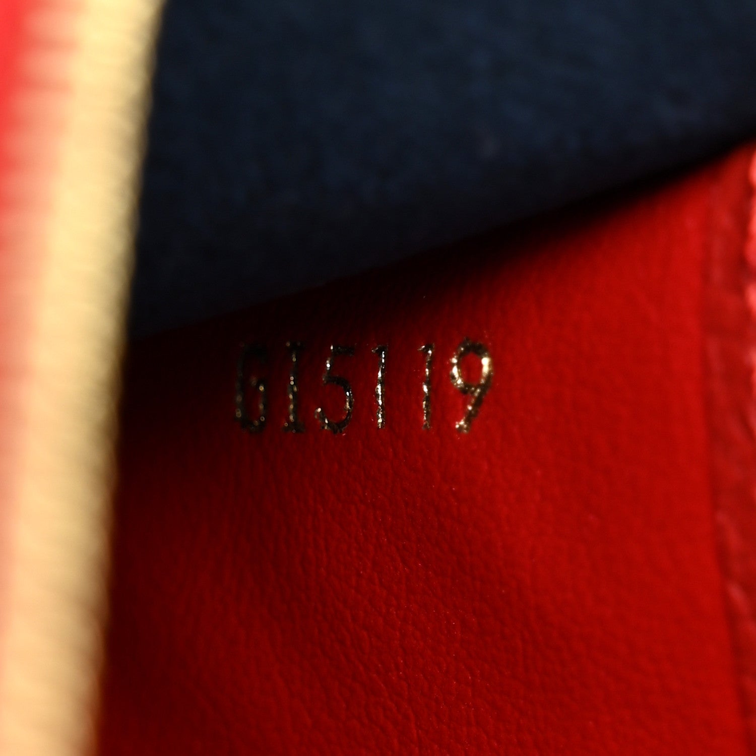 Louis Vuitton Empreinte Double Zip Pochette Marine Rouge 9 of 13