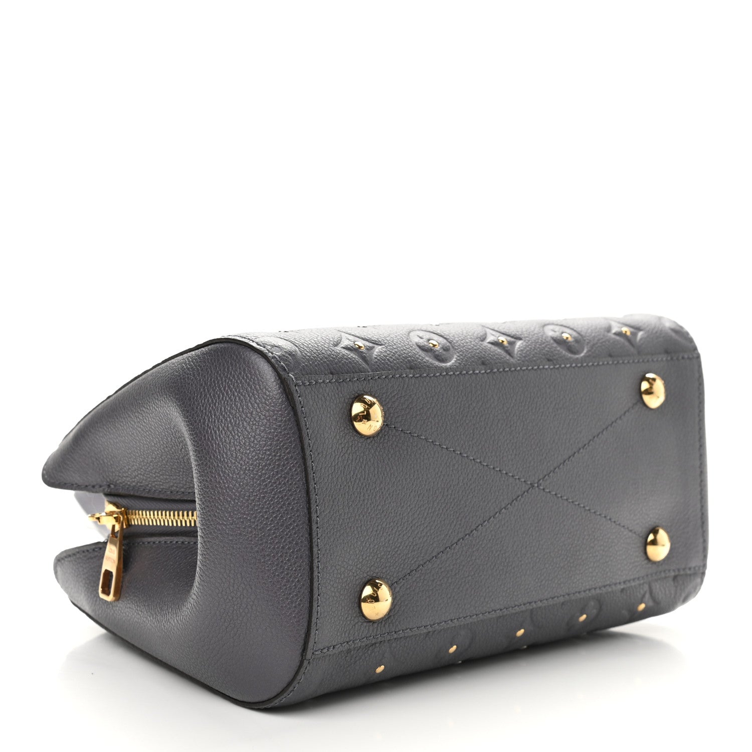 Louis Vuitton Empreinte Studded Montaigne BB Gris Silver 3 of 7