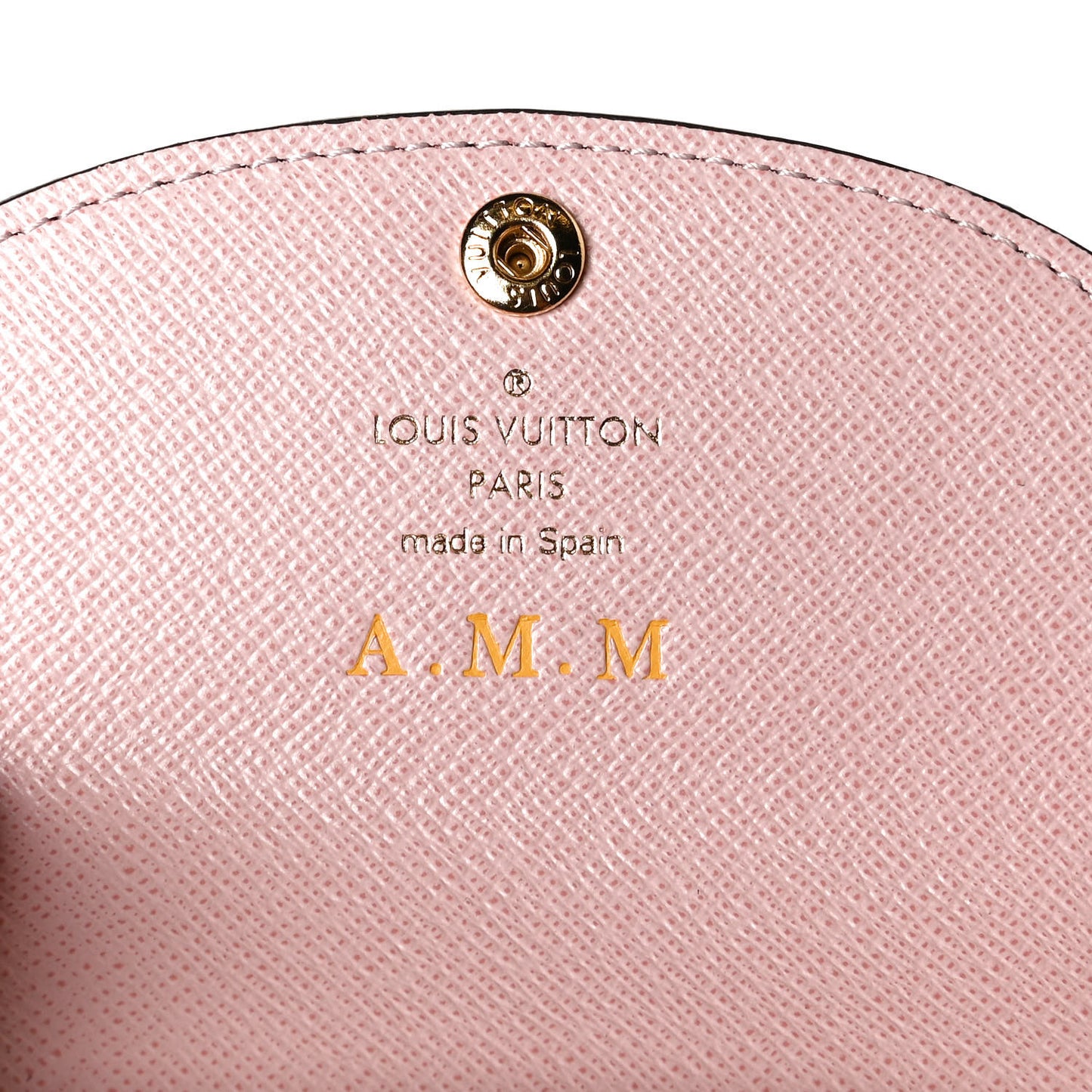 Damier Ebene Rosalie Coin Purse Rose Ballerine