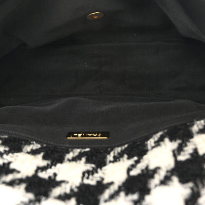 Chanel Tweed Maxi Chanel 19 Flap Beige Black 5 of 12