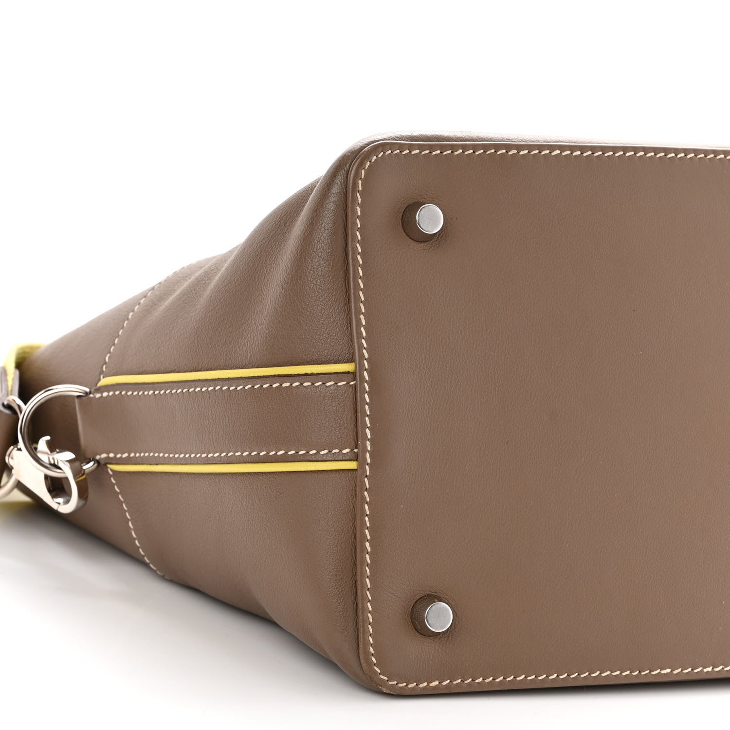 Hermes Swift Verso Toolbox 20 Etoupe Lime 9 of 10