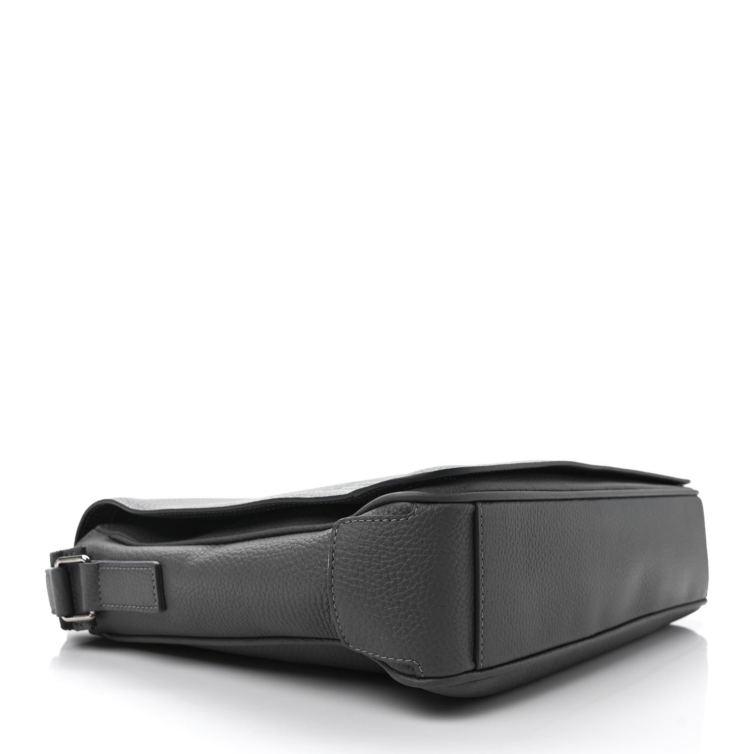 Burberry Calfskin Logo Messenger Charcoal Grey 4 of 10