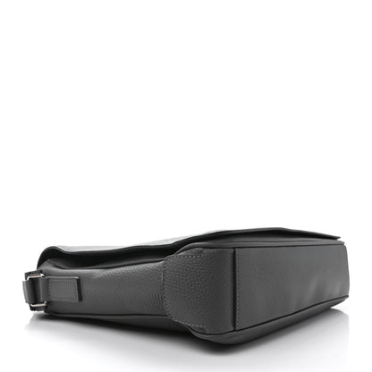 Burberry Calfskin Logo Messenger Charcoal Grey 4 of 10