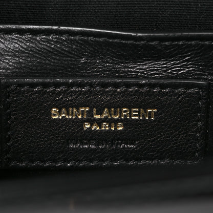 Saint Laurent Suede Nappa Patent Calfskin Two-Toned Small Monogram Kate Satchel 6 of 11