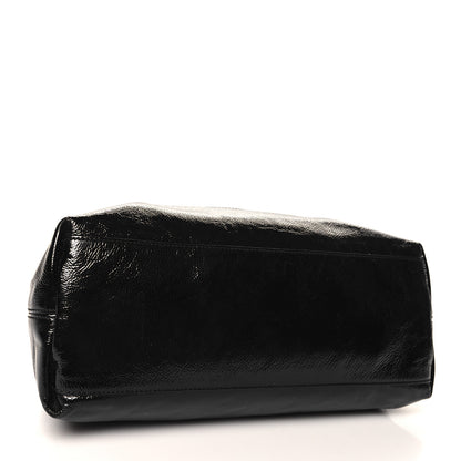 Gucci Patent Medium Soho Chain Shoulder Bag Black 4 of 10