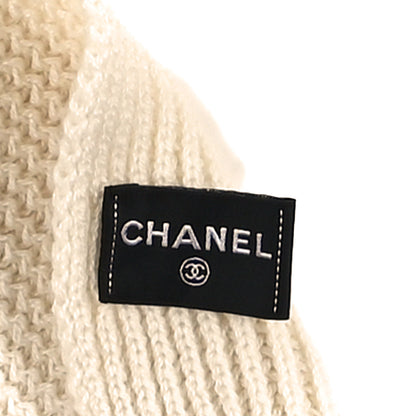 Chanel Cashmere Logo Scarf Beige 4 of 4