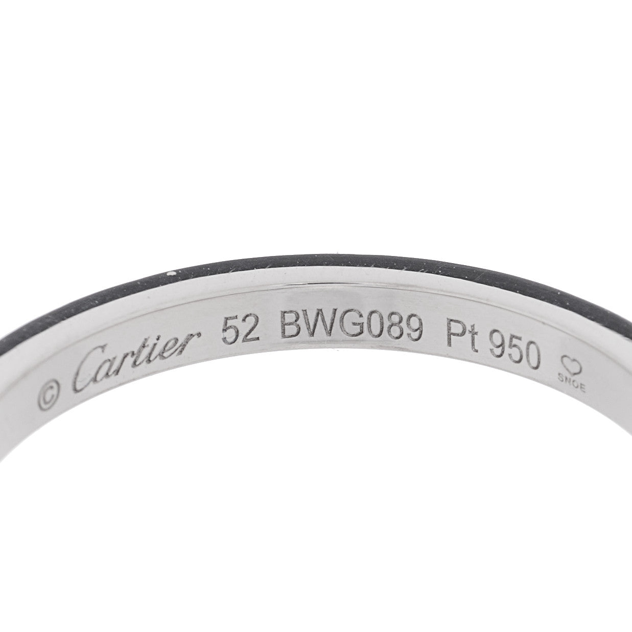 Cartier Platinum 2mm Ballerine Wedding Band Ring 52 6 4 of 4