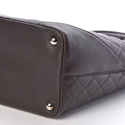 Chanel Calfskin Quilted Large Cambon Tote Brown 10 of 10