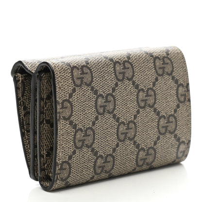 Gucci X BALENCIAGA GG Supreme Monogram Logo Envelope Card Case Wallet Beige Ebony Mystic White 3 of 8