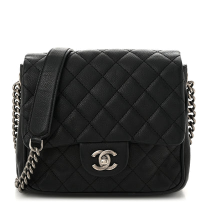 Chanel Caviar Quilted Small Rock In Rome Flap Black 1 of 10