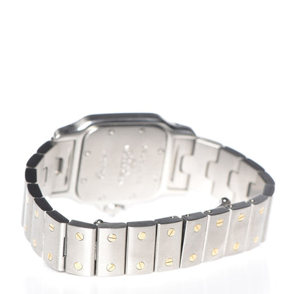 Cartier Stainless Steel 18K Yellow Gold 24mm Santos De Cartier Galbee Quartz Watch 4 of 13