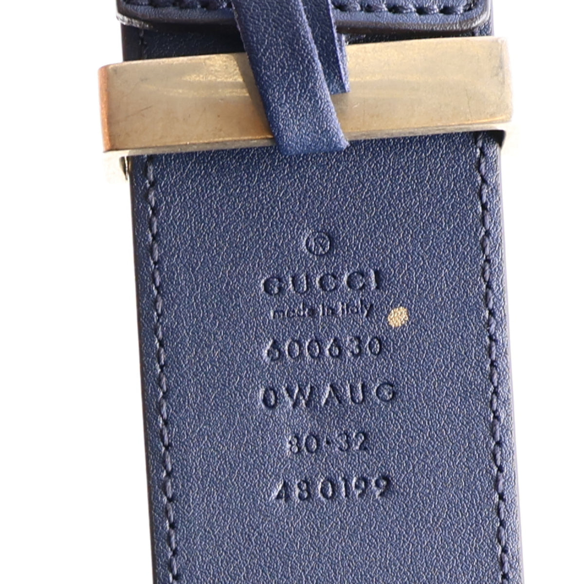 Calfskin Ceramic Glass Double G 40mm Belt 80 32 Blue Agata Multicolor