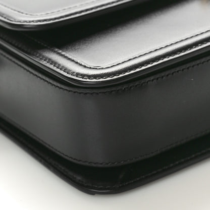 Saint Laurent Box Calfskin Monogram Medium Solferino Satchel Black 8 of 9
