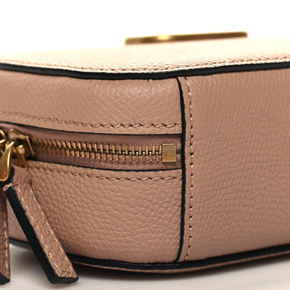 Valentino Garavani Grainy Calfskin VLogo Top Handle Camera Bag Crossbody Rose Cannelle 8 of 10
