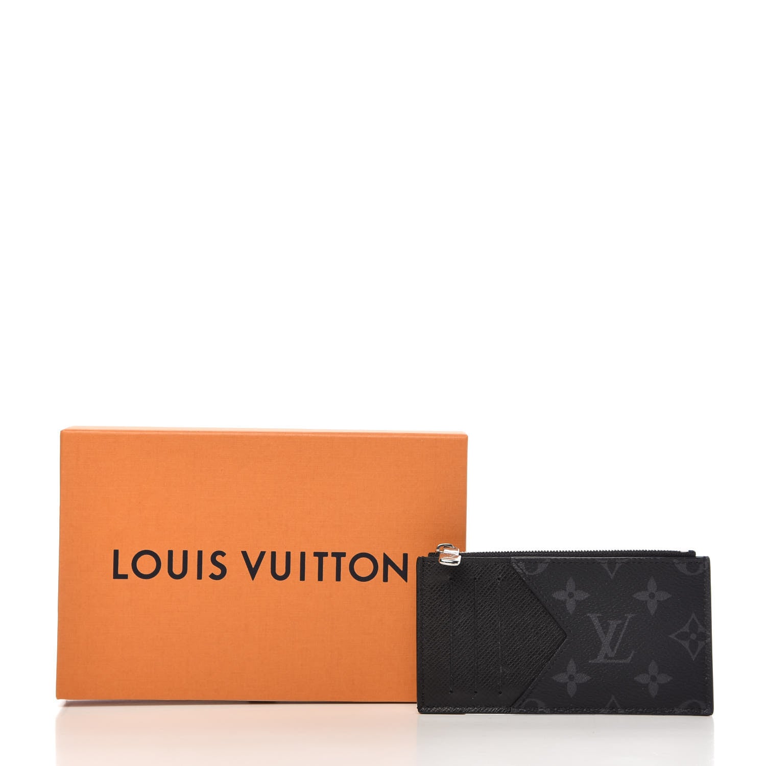 Louis Vuitton Monogram Eclipse Taiga Coin Card Holder 7 of 7