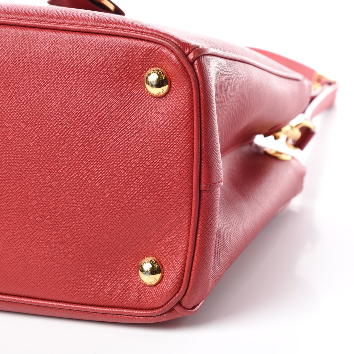 Prada Saffiano Small Galleria Double Zip Tote Fuoco 13 of 20