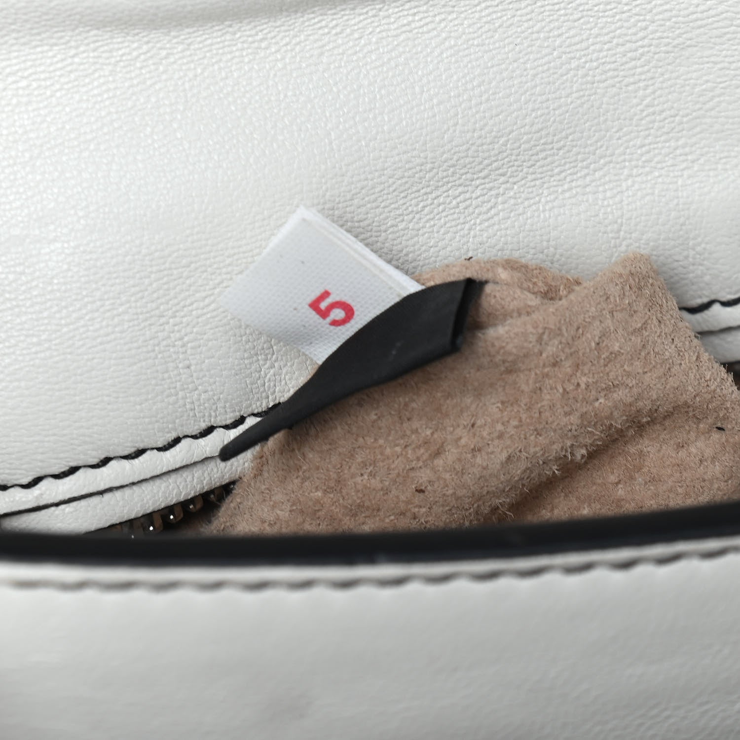 Prada Vernice Crossbody Bag White Black 8 of 10