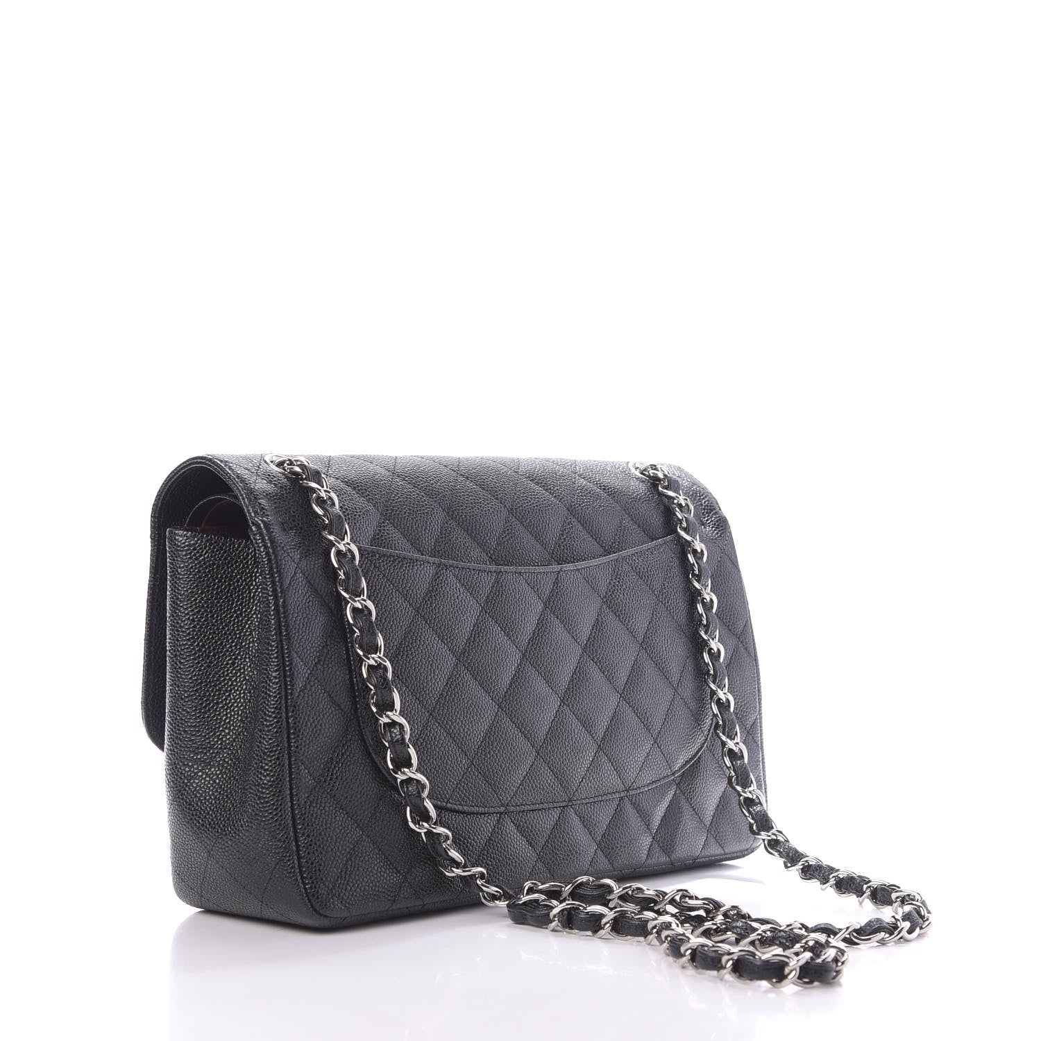Chanel Caviar Quilted Jumbo Double Flap Black 3 of 12