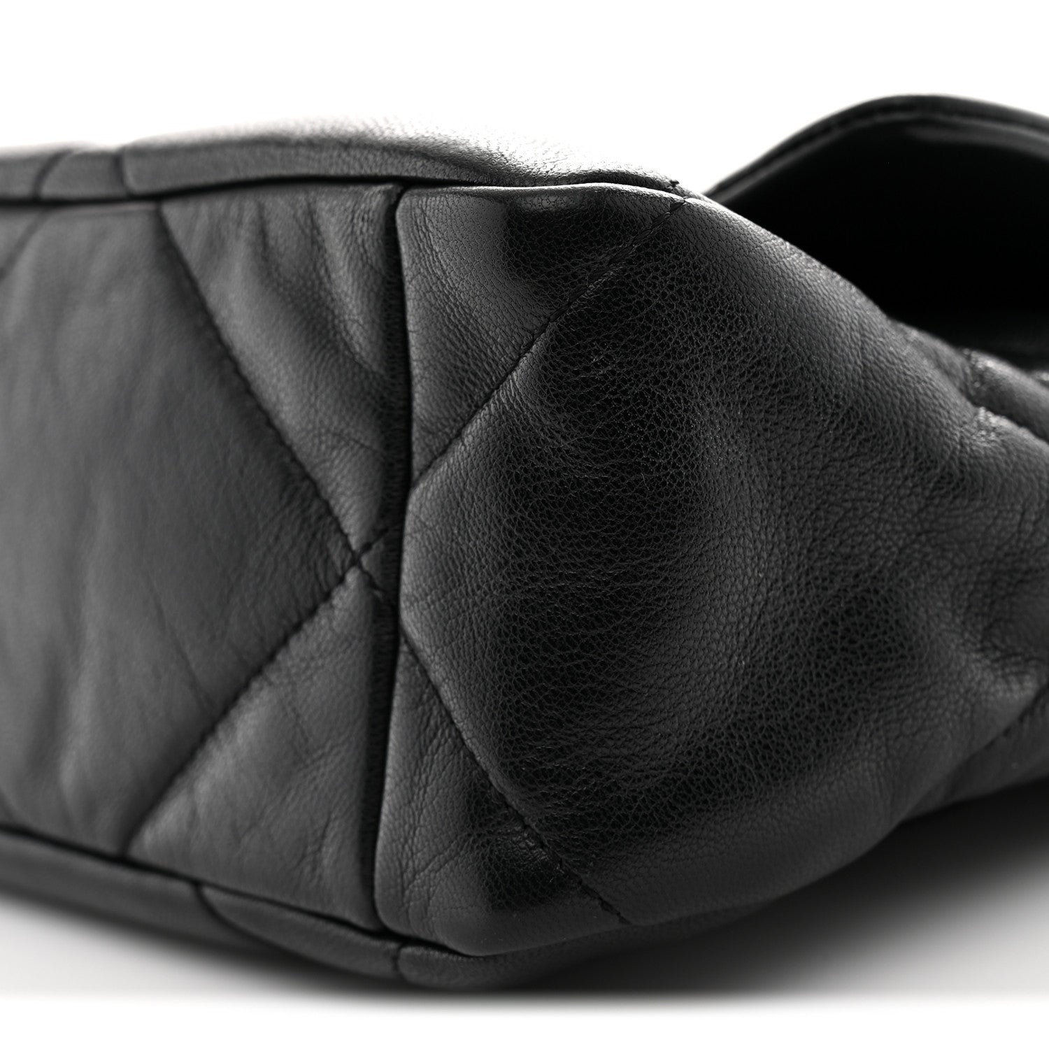 Chanel Goatskin Quilted Large Chanel 19 Flap Black 10 of 10