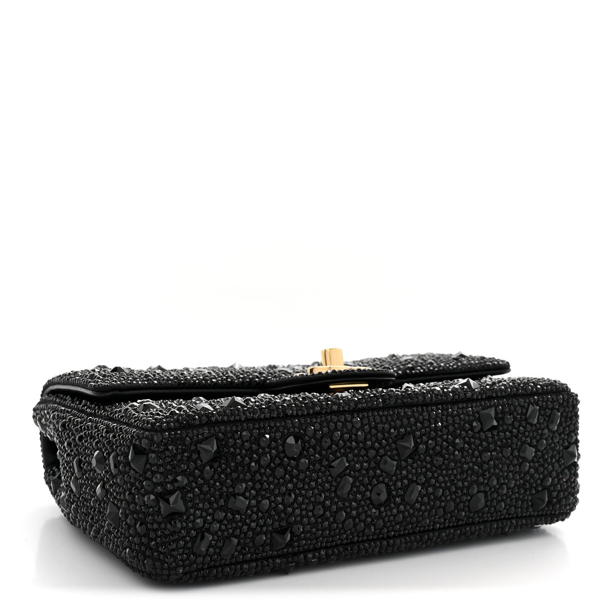 Chanel Strass Evening Flap Bag Black 4 of 11
