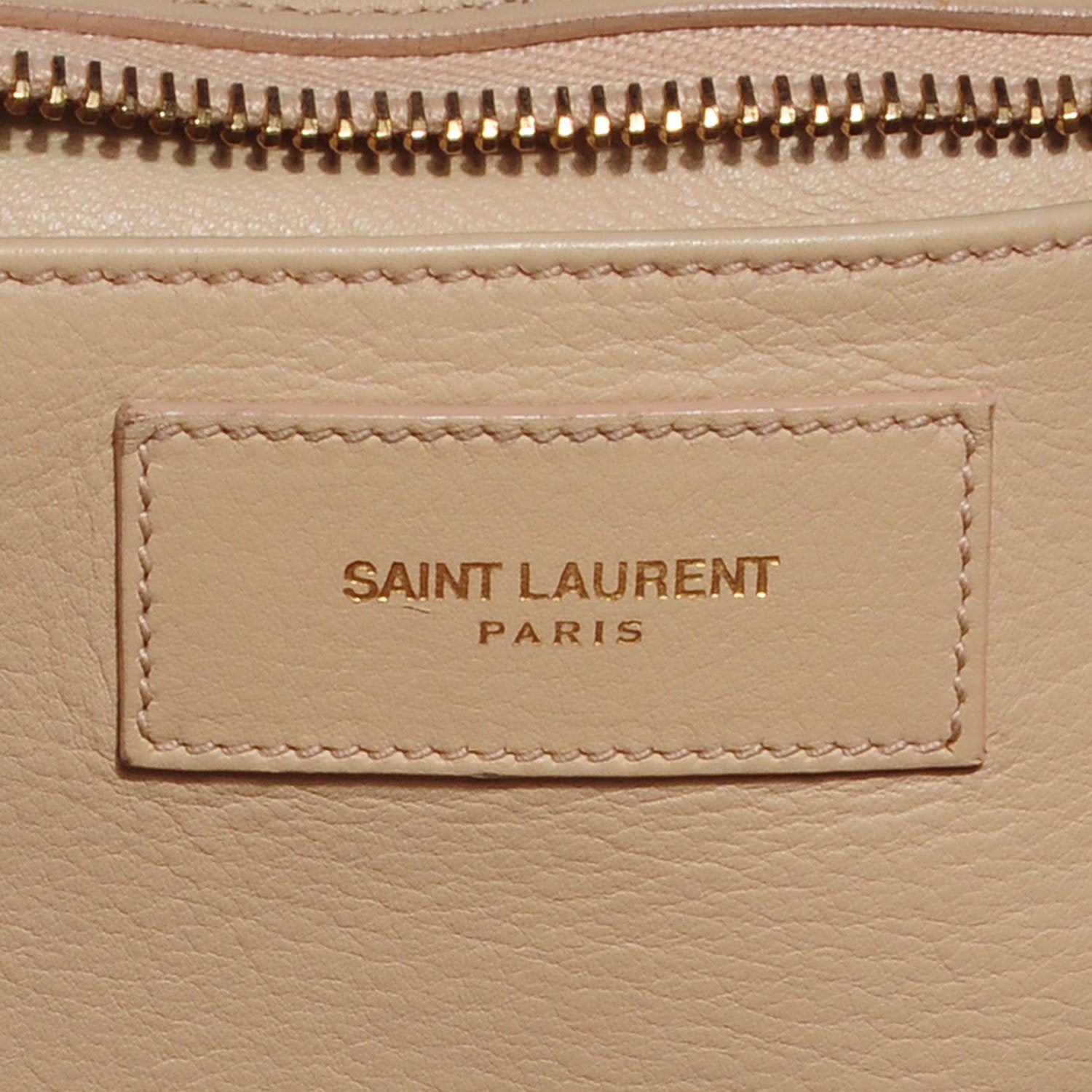 Saint Laurent Calfskin Small Classic Y Cabas Beige 5 of 7
