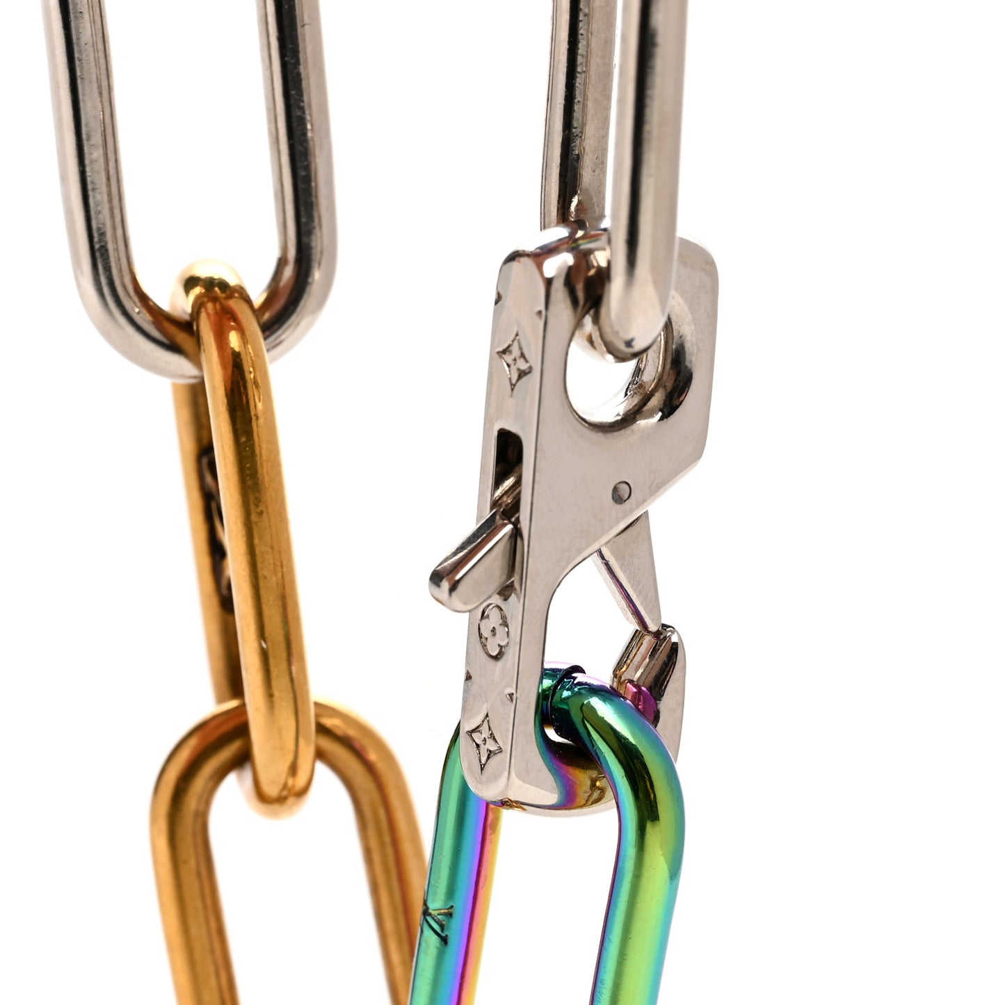 Metal Signature Chain Bracelet Rainbow
