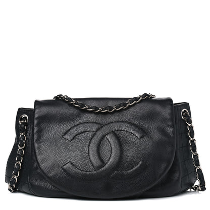 Chanel Caviar Half Moon Large Flap Black 1 of 6