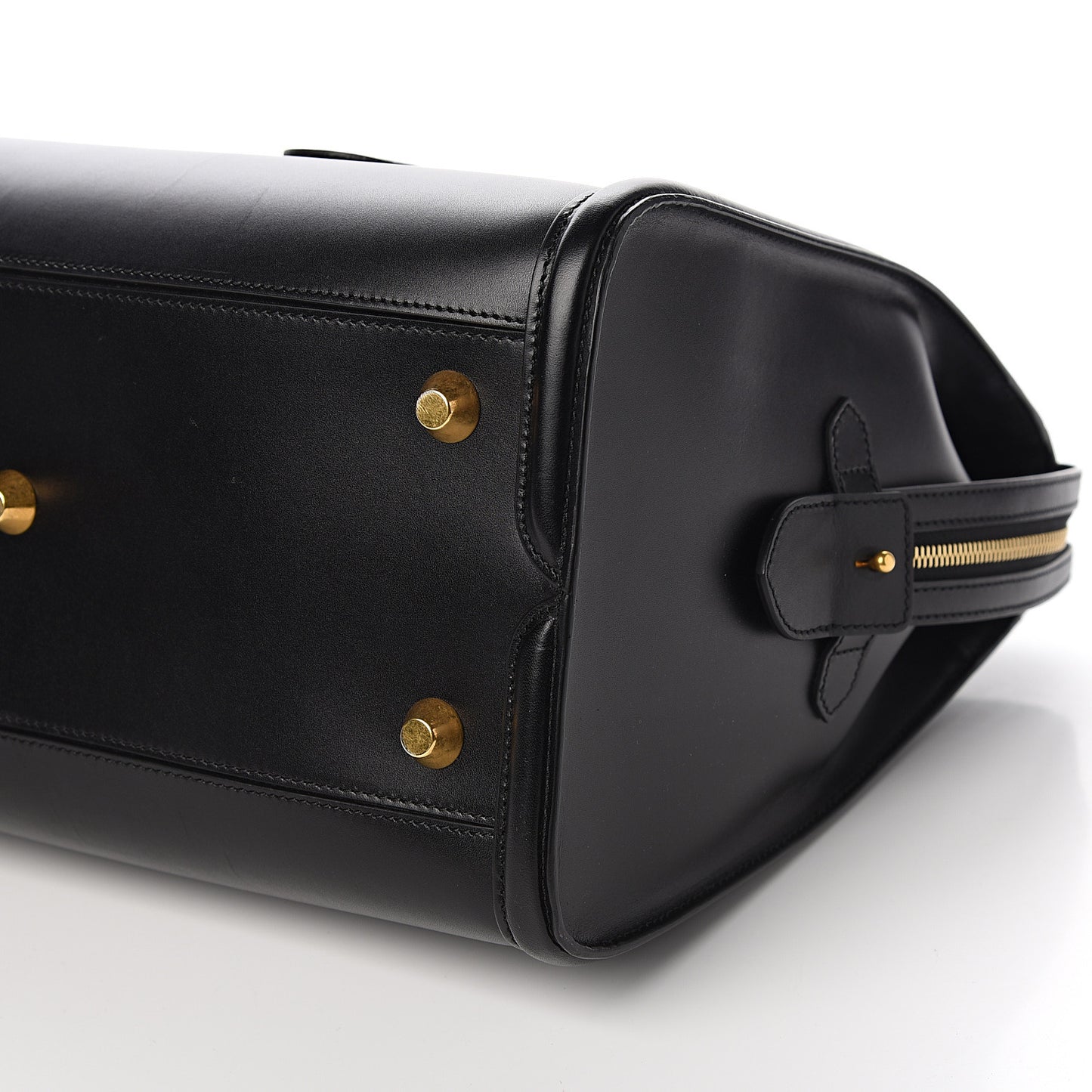 Calfskin Zip Up Heroine Tote Black
