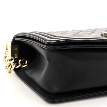 Chanel Calfskin Quilted Medium Boy Flap Black 9 of 10
