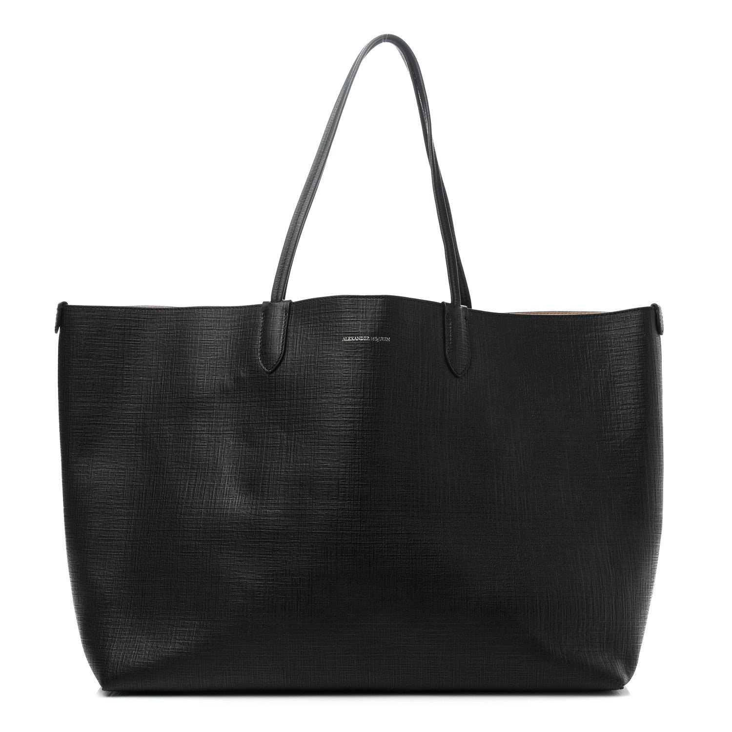 Alexander McQueen Saffiano Shopper Tote Black 1 of 9