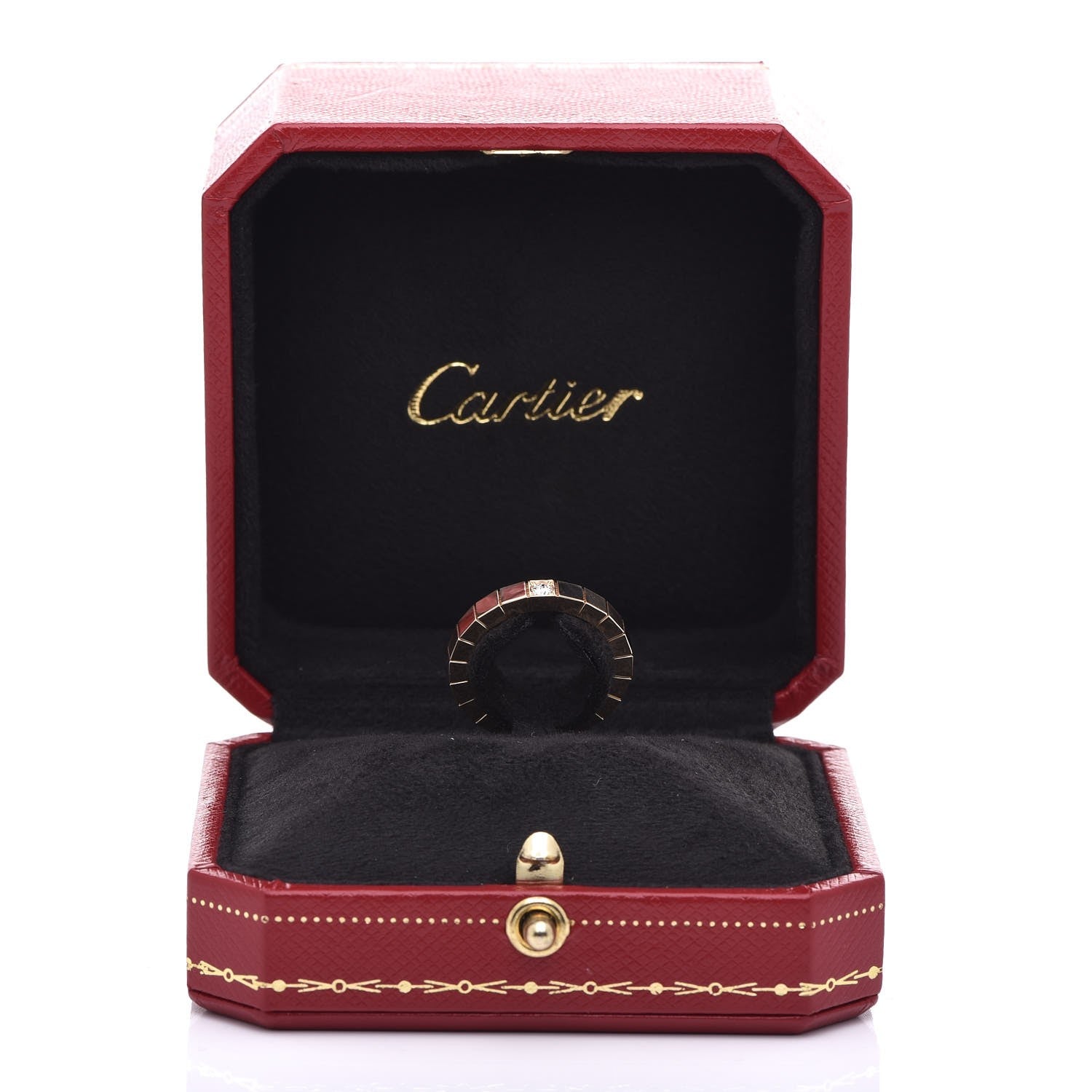 Cartier 18K Yellow Gold Diamond Lanieres Ring 51 5.75 5 of 5