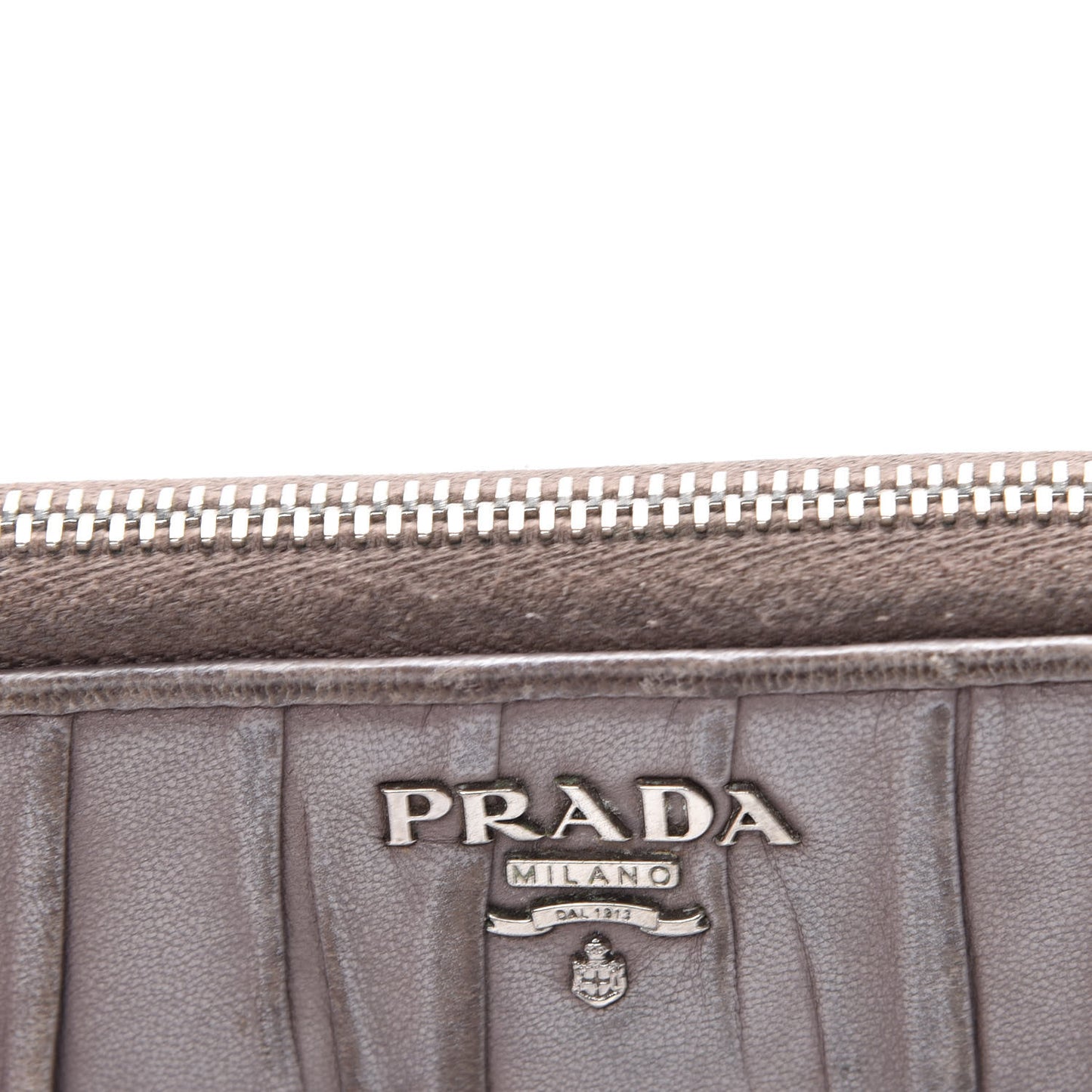 Nappa Gaufre Zip Around Wallet Bambu