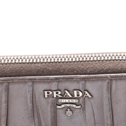 Prada Nappa Gaufre Zip Around Wallet Bambu 15 of 18