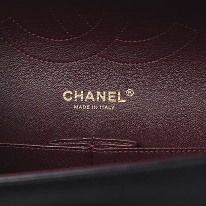 Chanel Lambskin Quilted Jumbo Double Flap Black 6 of 13