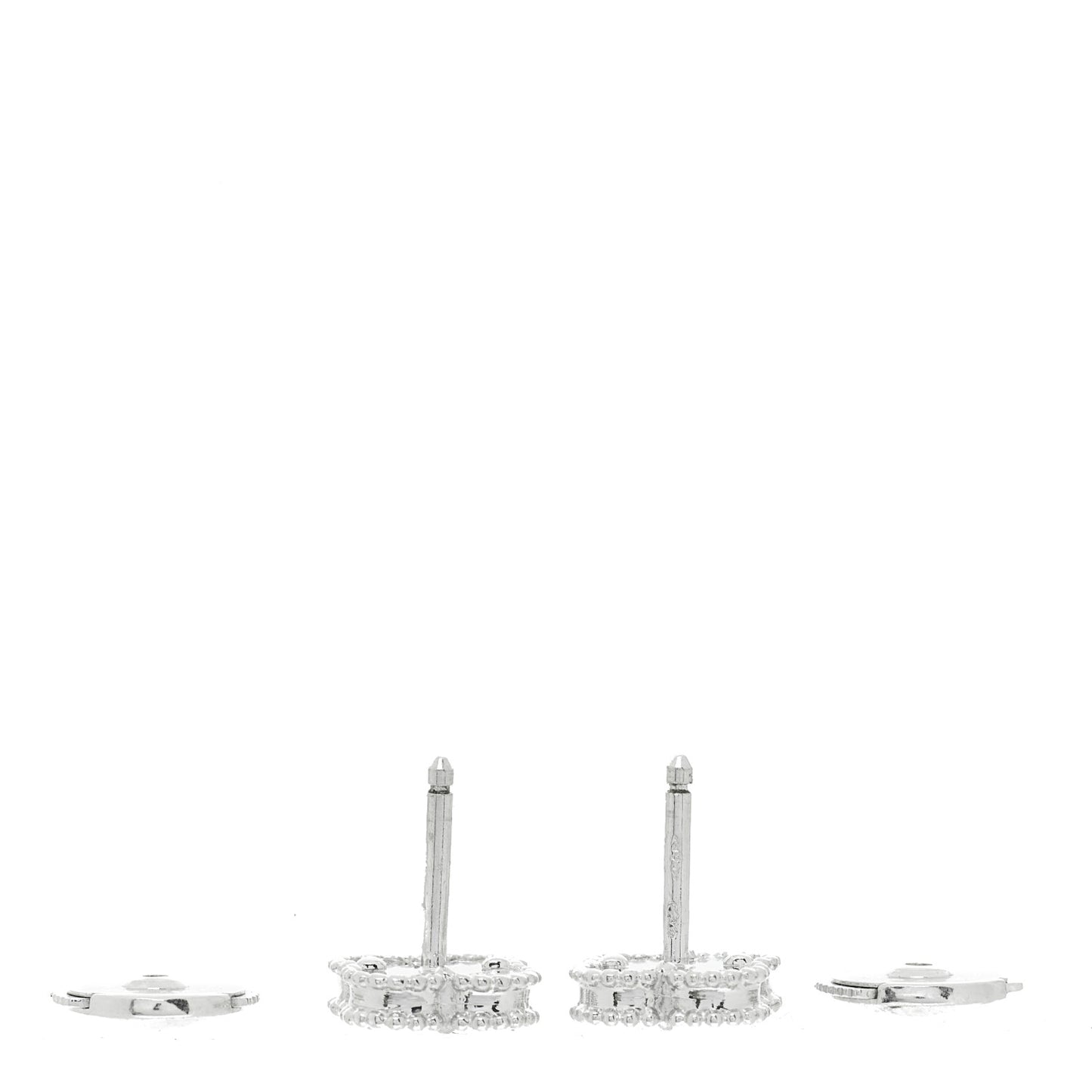 18K White Gold Turquoise Sweet Alhambra Earrings
