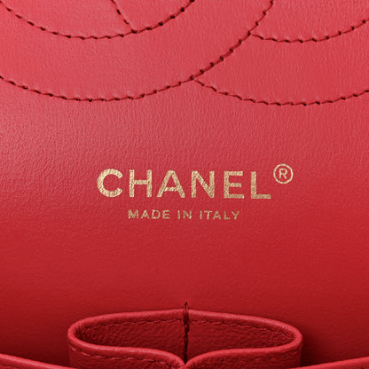 Chanel Caviar Quilted Jumbo Double Flap Dark Pink 6 of 10