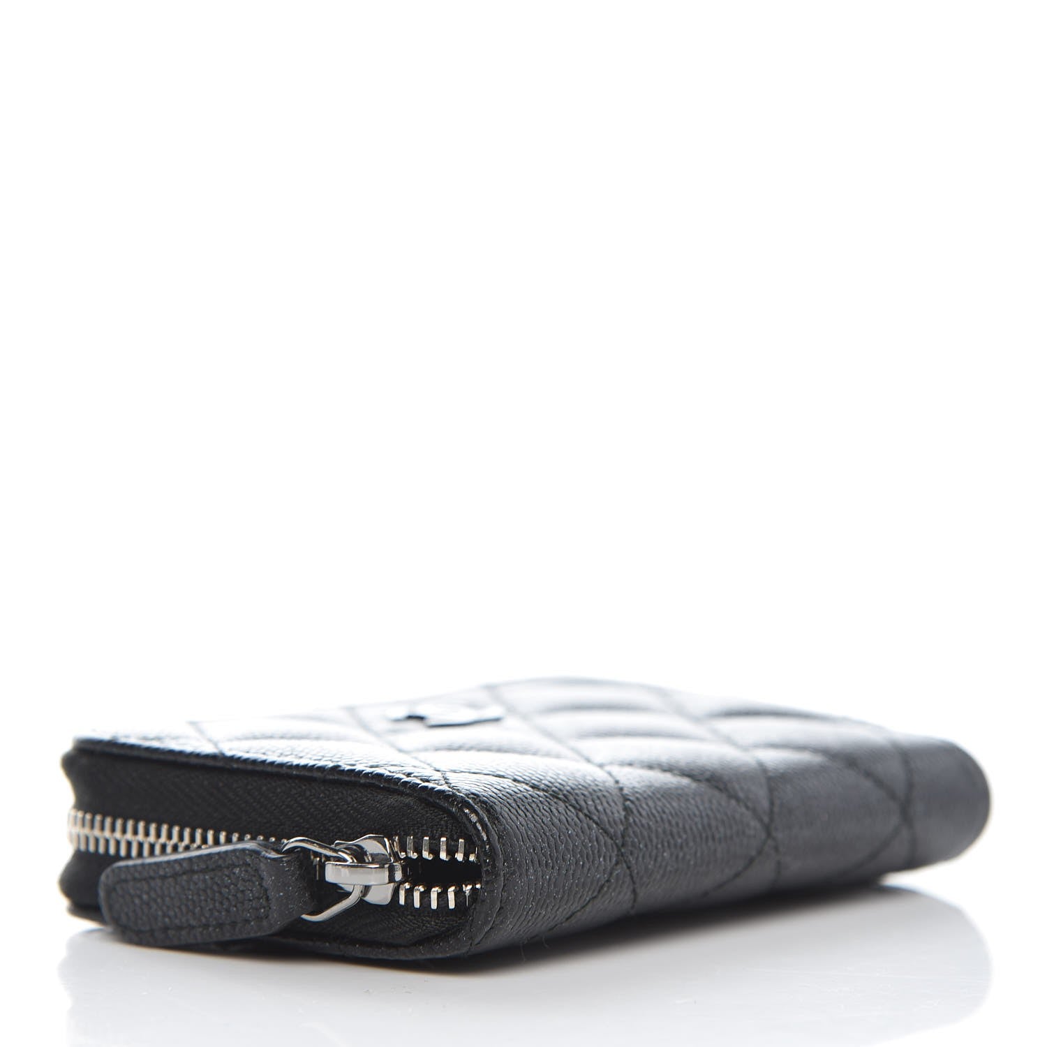 Chanel Iridescent Caviar Quilted Zip Coin Purse Black 4 of 8