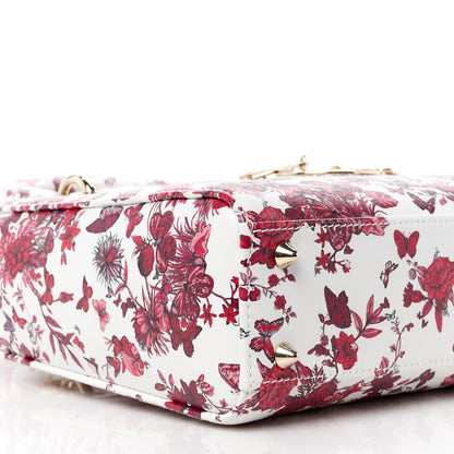 Christian Dior Calfskin Le Coeur Des Papillons Small My ABCDior Lady Dior White Multicolor 9 of 10