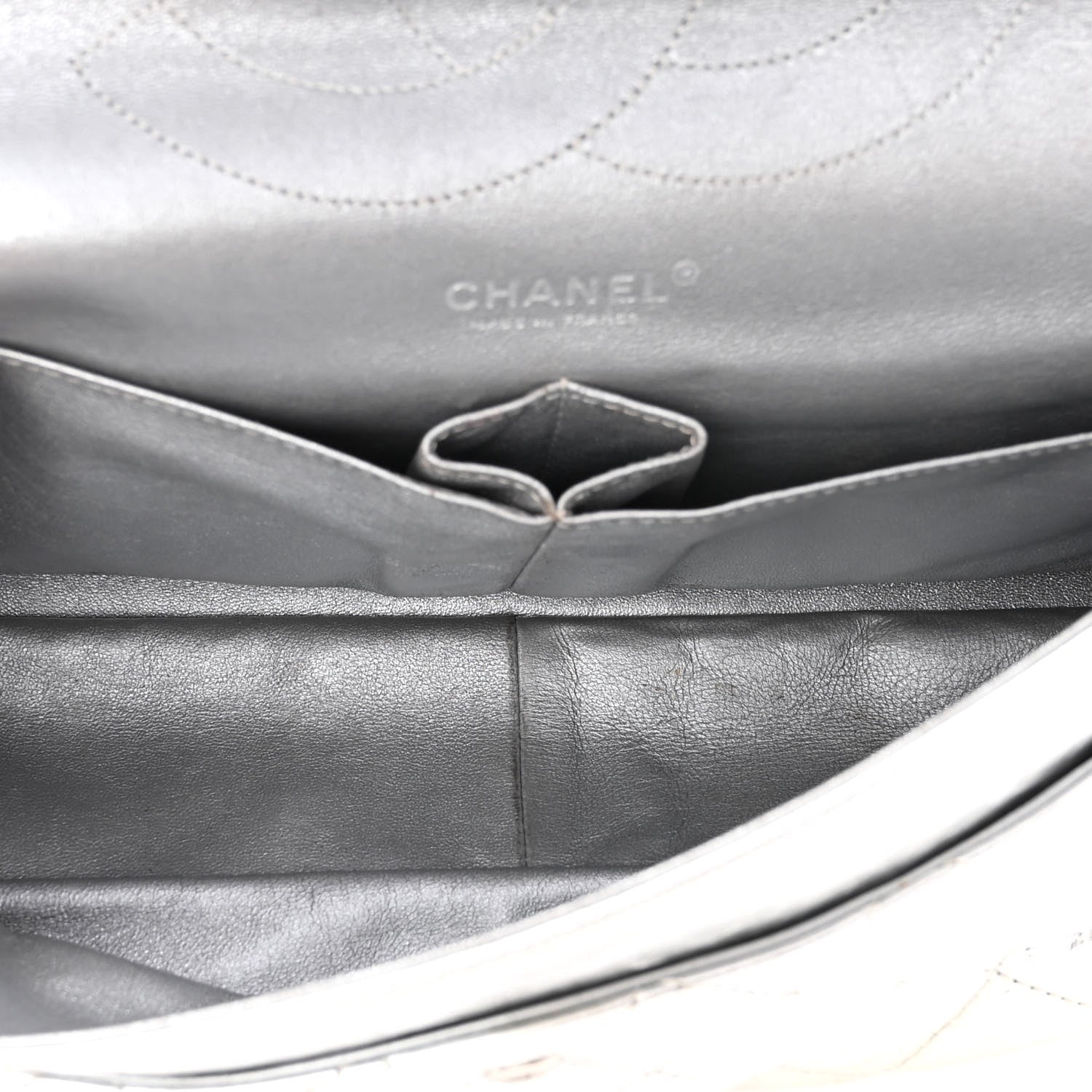 Chanel Metallic Aged Calfskin Quilted 2.55 Reissue 227 Flap Silver 4 of 8