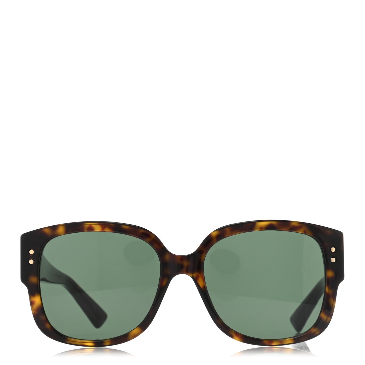Acetate Cannage Lady Dior Studs Sunglasses Havana
