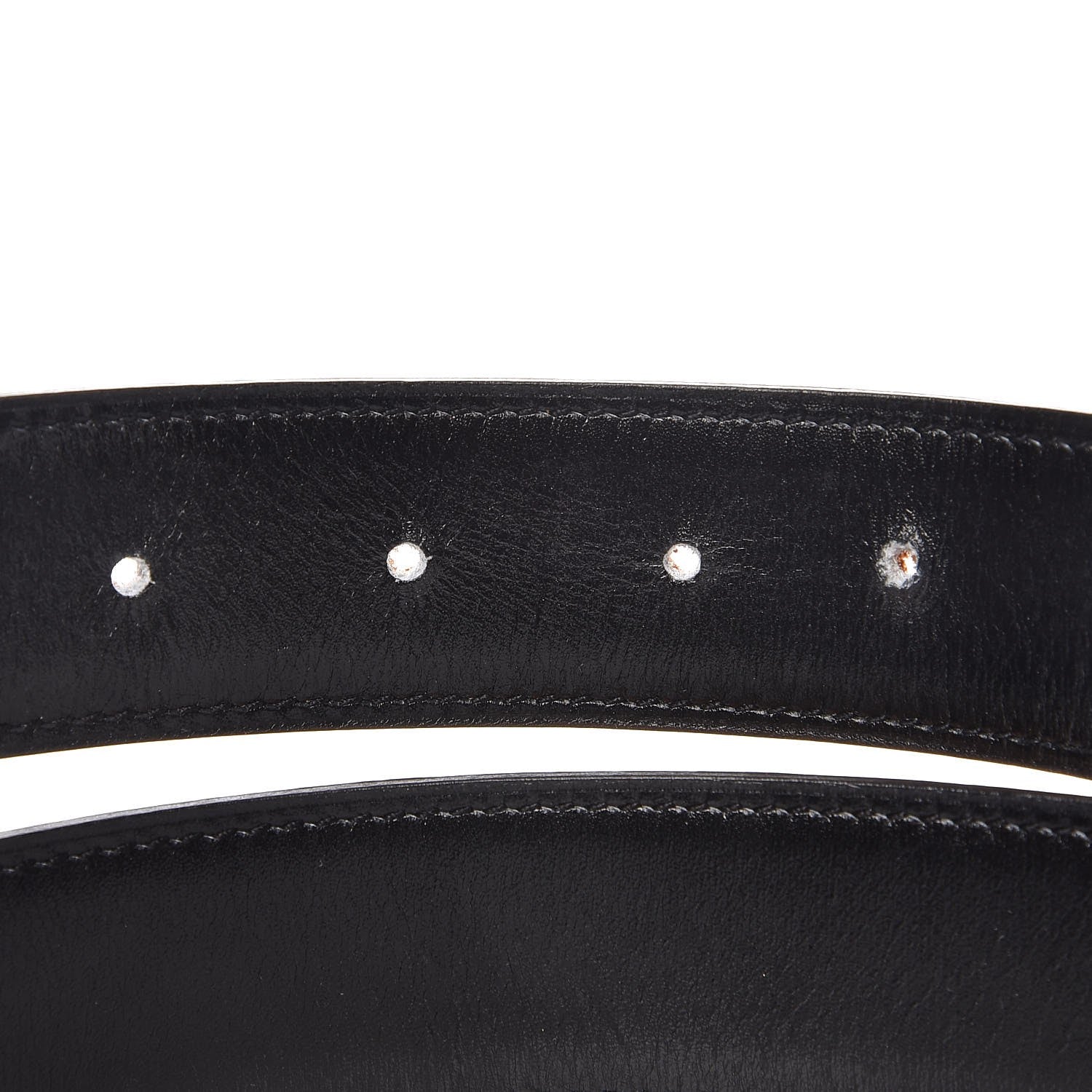 Hermes Box Togo 32mm Reversible Mirage Belt 85 Black Gold 5 of 7