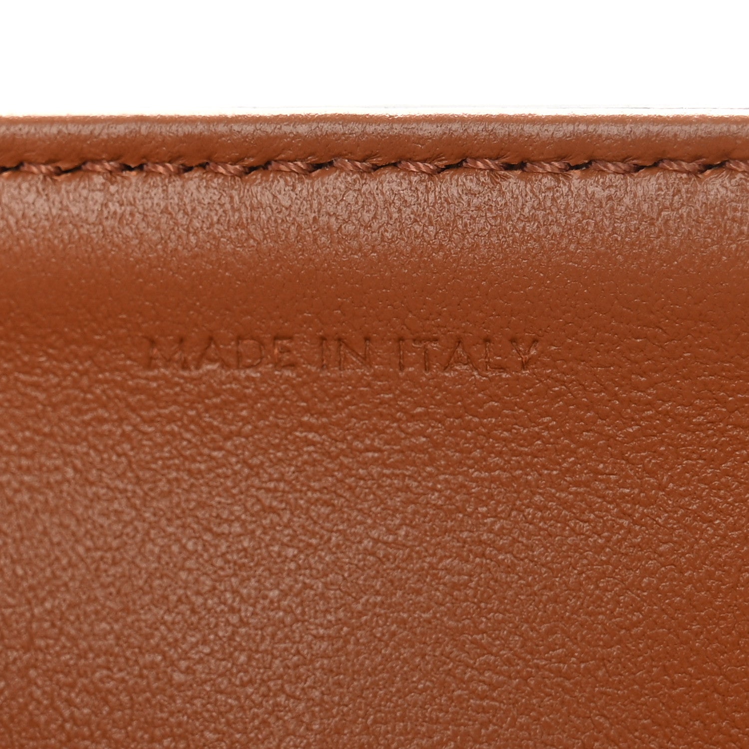 Celine Triomphe Canvas Calfskin Medium Triomphe Bag Tan 6 of 10