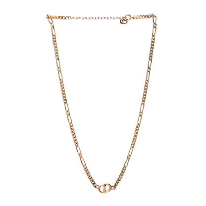 Christian Dior Metal CD Necklace Gold 2 of 5