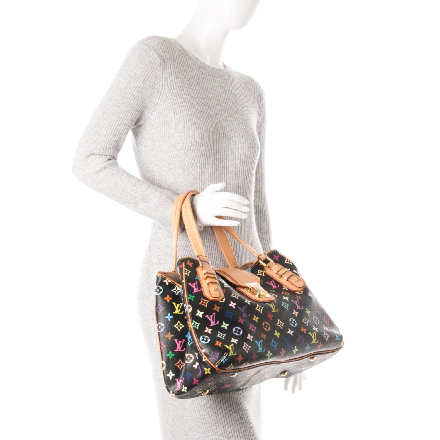 Louis Vuitton Monogram Multicolor Griet Black 2 of 6
