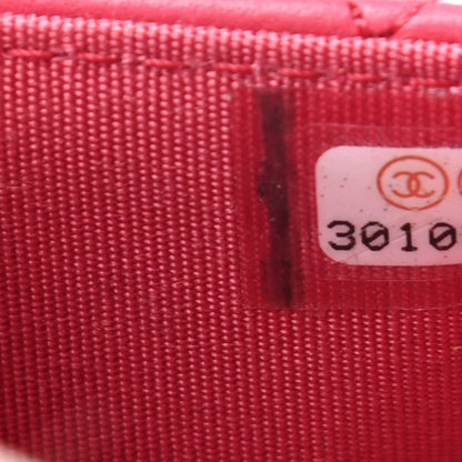 Chanel Lambskin Quilted Boy Flap Card Holder Fuchsia 8 of 8