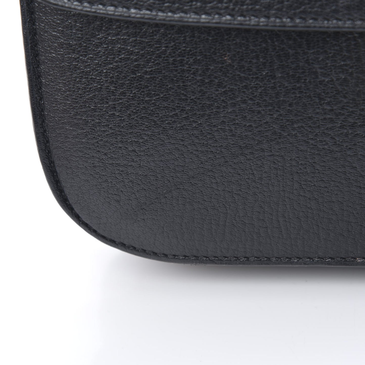 Goatskin Medium Classic Box Flap Bag Black